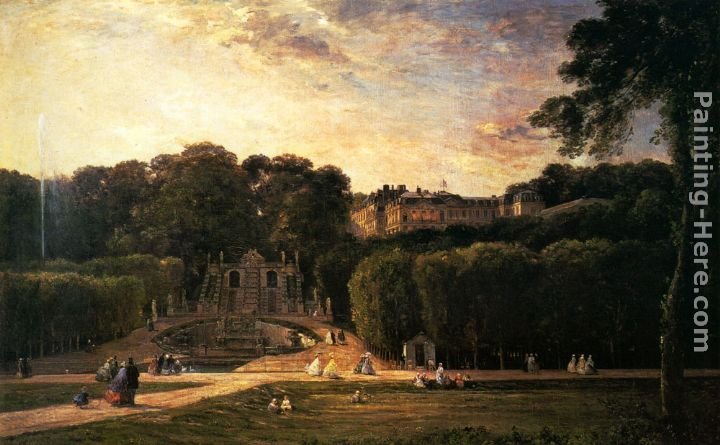 Charles-Francois Daubigny The Park At St. Cloud